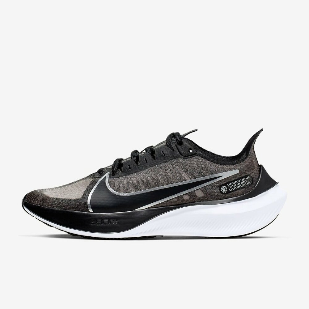Women's Nike Zoom Gravity Running Shoes, Black/Met Silver sz 6.5 NEW